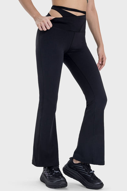 Millennia Tied Mid-Rise Waist Active Pants