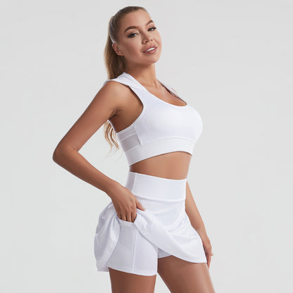 Wide Waistband Sports Skort