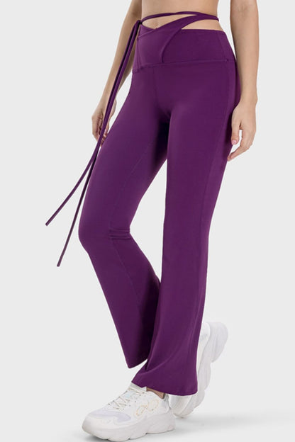 Millennia Tied Mid-Rise Waist Active Pants